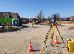 Vermessung bei Tiefbauarbeiten