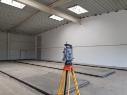 Vermessung in einer Halle