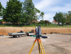 Vermessung an einem Fundament