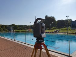 Vermessung am Freibad Goslar