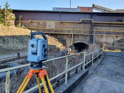 Vermessung an einem Kanalsystem